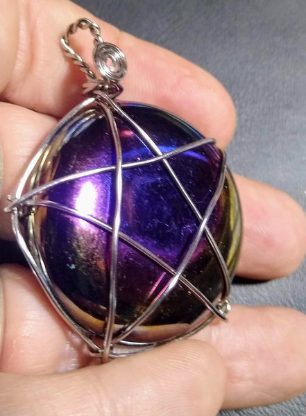 Art Glass Star Pendant - Antika Nueva