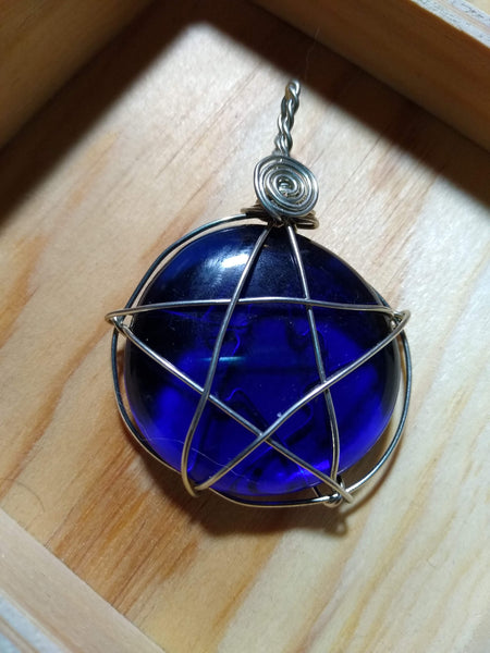 Art Glass Star Pendant - Antika Nueva