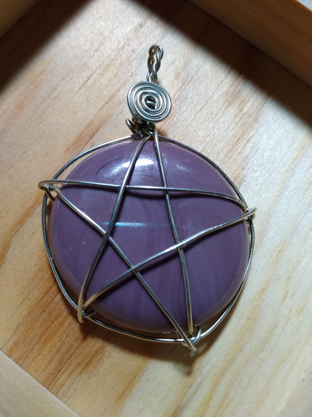 Art Glass Star Pendant - Antika Nueva