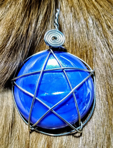 Art Glass Star Pendant - Antika Nueva