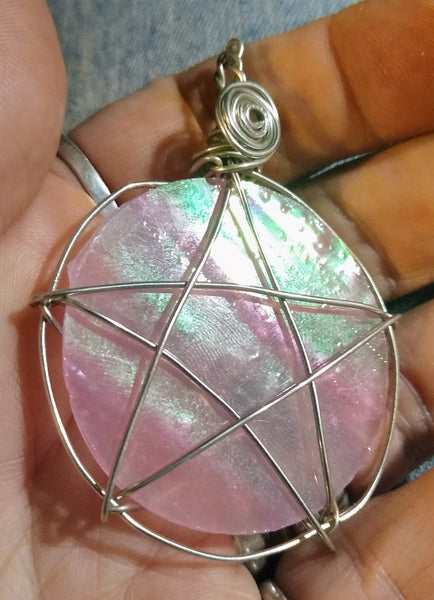 Art Glass Star Pendant - Antika Nueva