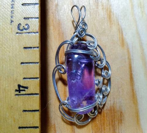 Amethyst Swirls Pendant