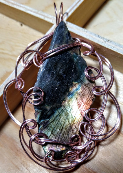 Dragon Shedding Season Labradorite Pendant