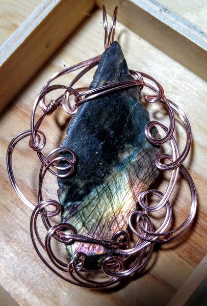 Dragon Shedding Season Labradorite Pendant