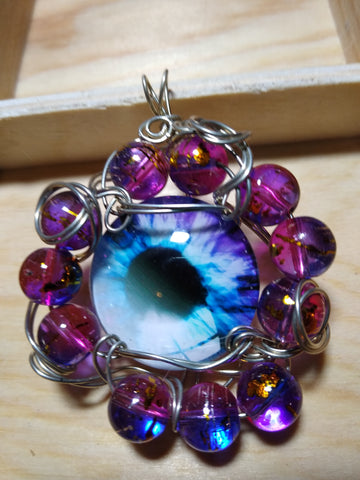 Staring Back Eye Cabochon Pendant