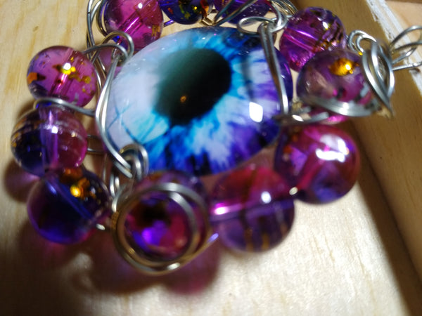 Staring Back Eye Cabochon Pendant