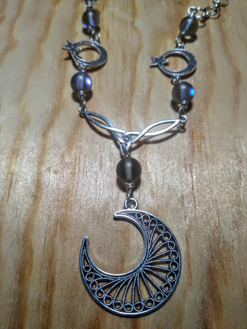 Waxing/Waning Moon Necklace